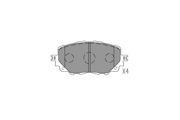 KAVO PARTS KBP-4576 Sada brzdových platničiek kotúčovej brzdy