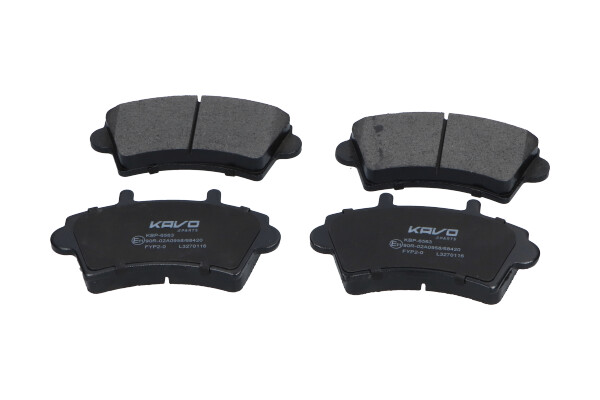 KAVO PARTS KBP-6563 Sada brzdových platničiek kotúčovej brzdy