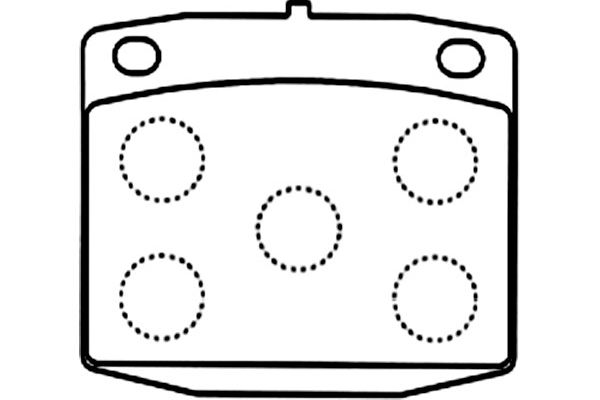 KAVO PARTS KBP-6609 Sada brzdových platničiek kotúčovej brzdy