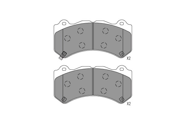 KAVO PARTS KBP-6627 Sada brzdových platničiek kotúčovej brzdy