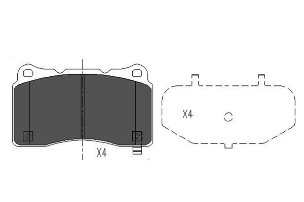 KAVO PARTS KBP-8021 Brake...