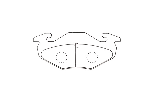 KAVO PARTS KBP-8531 Sada brzdových platničiek kotúčovej brzdy