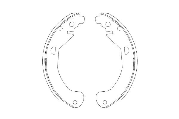 KAVO PARTS KBS-1404 Sada brzdových čeľustí