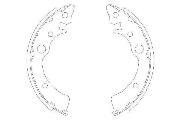 KAVO PARTS KBS-2902 Sada brzdových čeľustí