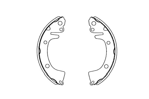 KAVO PARTS KBS-3410 Sada brzdových čeľustí