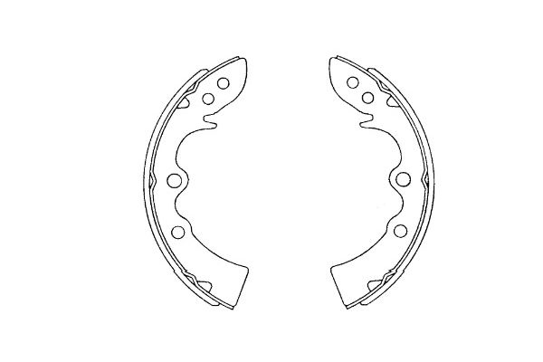 KAVO PARTS KBS-5408 Sada brzdových čeľustí