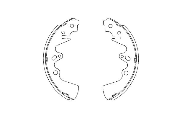KAVO PARTS KBS-5410 Sada brzdových čeľustí