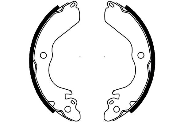 KAVO PARTS KBS-6420 Sada brzdových čeľustí