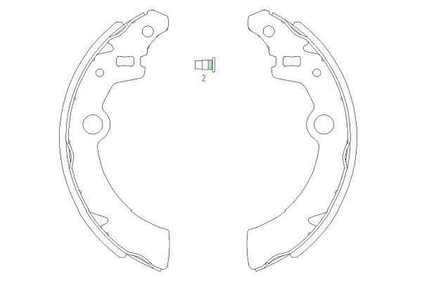 KAVO PARTS KBS-8907 Brake...