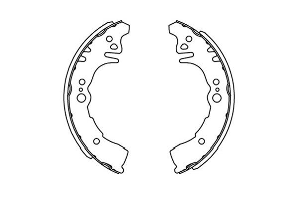 KAVO PARTS KBS-9917 Sada brzdových čeľustí