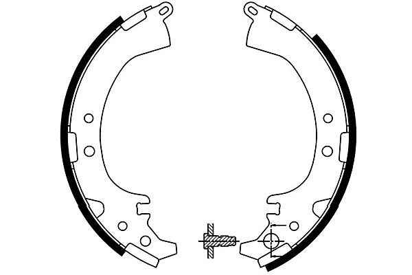 KAVO PARTS KBS-9930 Sada brzdových čeľustí