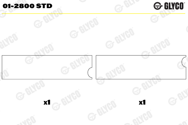 GLYCO 01-2800 STD Ojničné ložisko