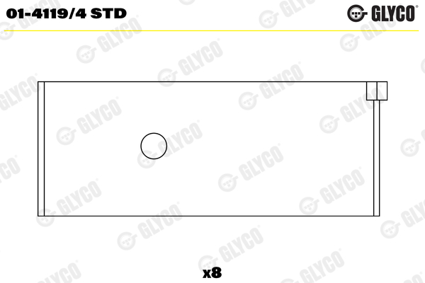 GLYCO 01-4119/4 STD Ojničné ložisko