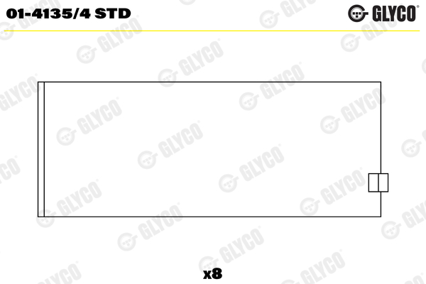 GLYCO 01-4135/4 STD Ojničné ložisko