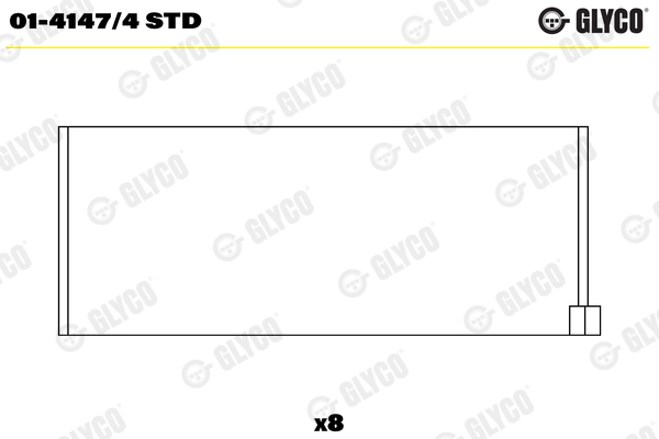 GLYCO 01-4147/4 STD Ojničné ložisko