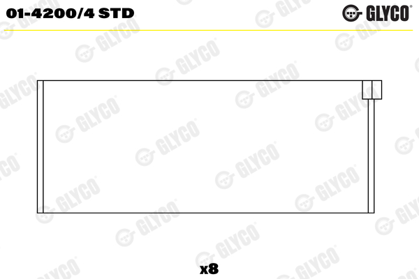 GLYCO 01-4200/4 STD Ojničné ložisko