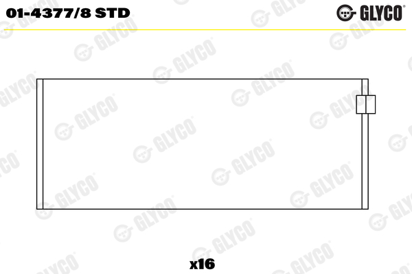 GLYCO 01-4377/8 STD Ojničné ložisko