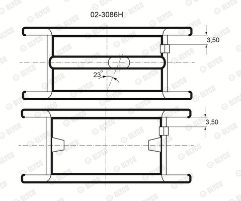 GLYCO 02-3086H Ρουλεμάν