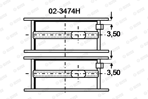 GLYCO 02-3474H Ρουλεμάν