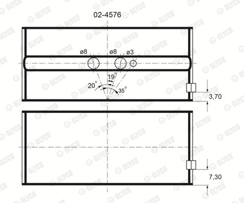 GLYCO 02-4576 Ρουλεμάν