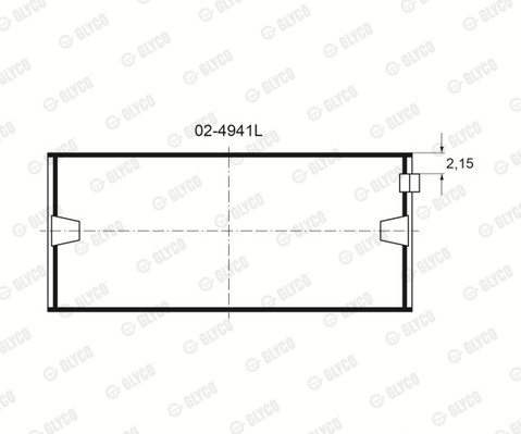 GLYCO H1328/5 STD IROX® Veivaksellager