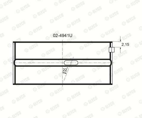 GLYCO H1328/5 STD IROX® Veivaksellager