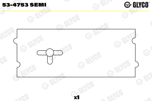 GLYCO 53-4753 SEMI Camshaft Bearing