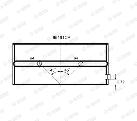 GLYCO 65191CP Ρουλεμάν