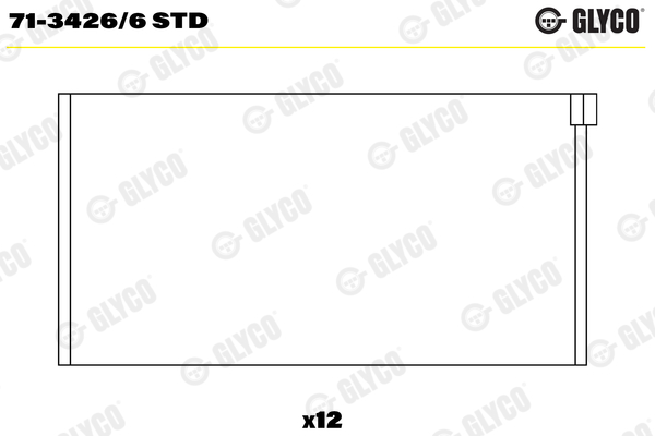 GLYCO 71-3426/6 STD Ojničné ložisko