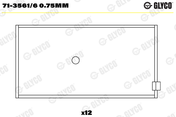 GLYCO 71-3561/6 0.75mm...