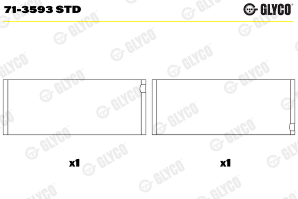 GLYCO 71-3593 STD Ojničné ložisko