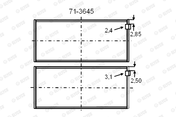 GLYCO 71-3645 STD Stempelstanglager