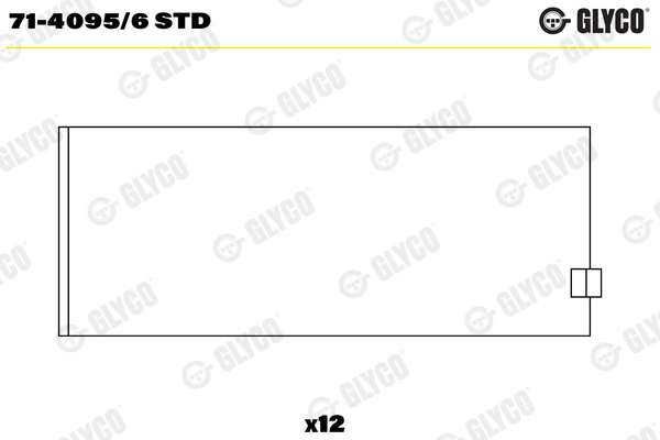 GLYCO 71-4095/6 STD Ojničné ložisko