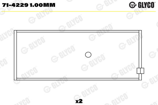 GLYCO 71-4229 1.00mm Ojničné ložisko