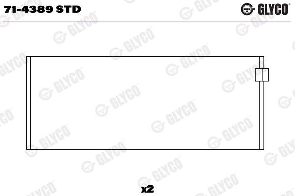 GLYCO 71-4389 STD Ojničné ložisko