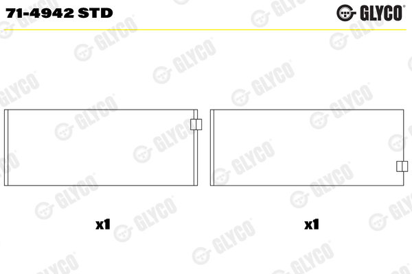 GLYCO 71-4942 STD Ojničné ložisko