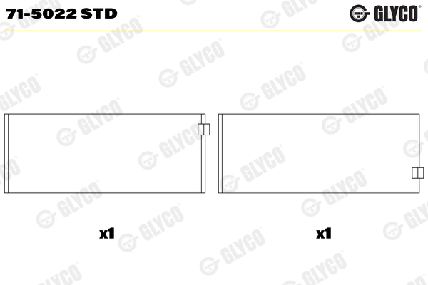 GLYCO 71-5022 STD Ojničné ložisko