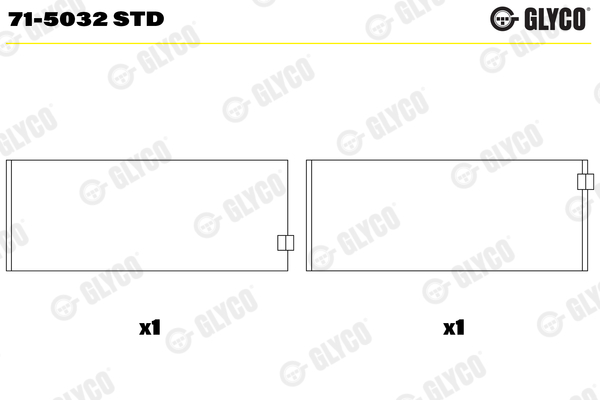 GLYCO 71-5032 STD Ojničné ložisko