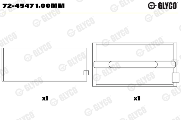 GLYCO 72-4547 1.00mm...