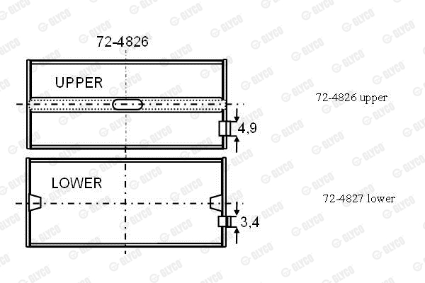 GLYCO 72-4826 Ρουλεμάν