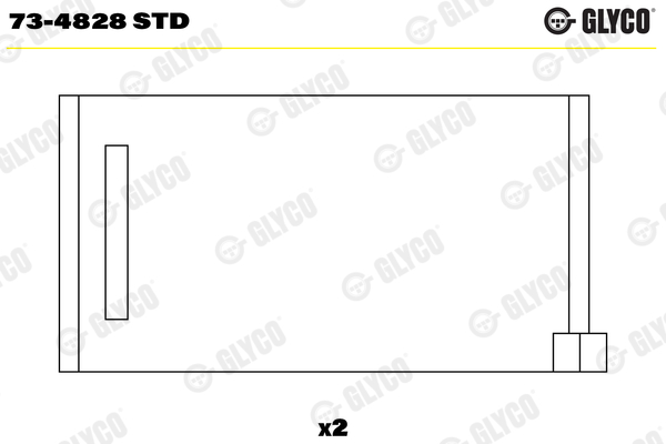 GLYCO 73-4828 STD Camshaft Bearing