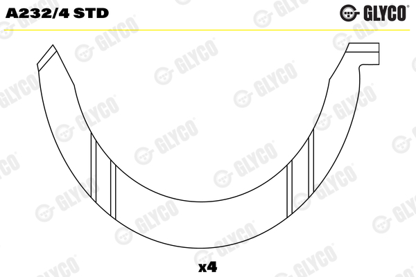 GLYCO A232/4 STD Ροδέλα -...