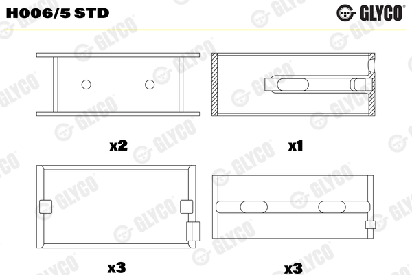 GLYCO H006/5 STD Κουζινέτα...