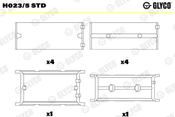 GLYCO H023/5 STD Κουζινέτα...