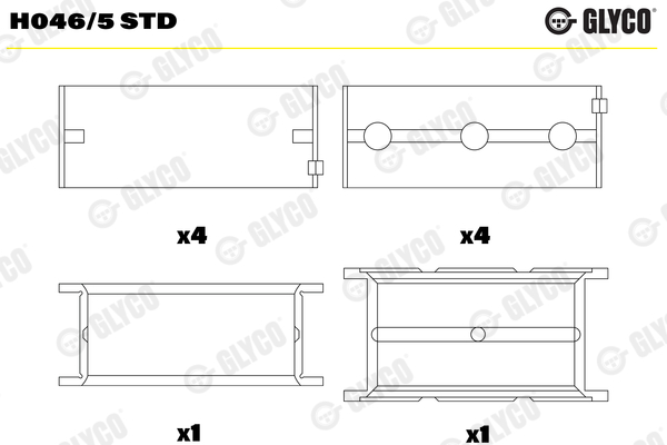 GLYCO H046/5 STD Κουζινέτα...