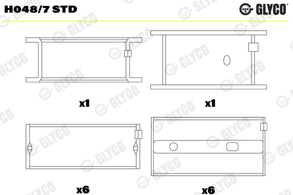 GLYCO H048/7 STD Κουζινέτα...