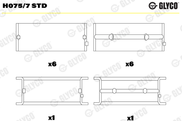 GLYCO H075/7 STD Κουζινέτα...