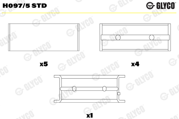 GLYCO H097/5 STD Κουζινέτα...
