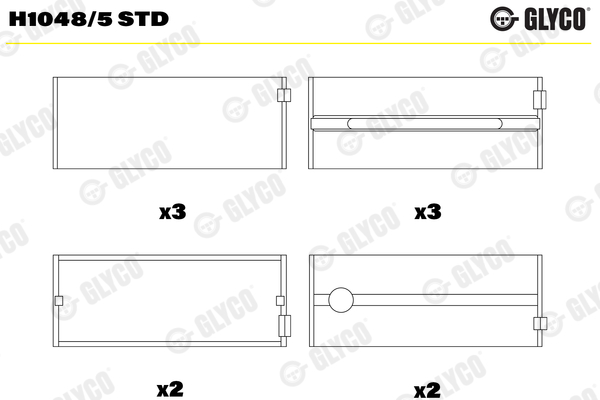 GLYCO H1048/5 STD Κουζινέτα...
