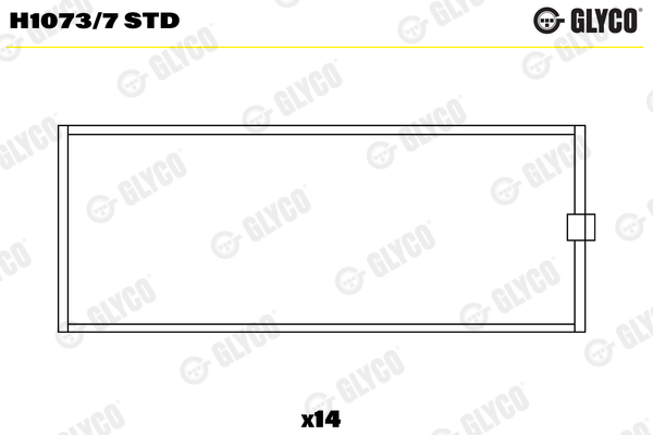 GLYCO H1073/7 STD Ložisko kľukového hriadeľa